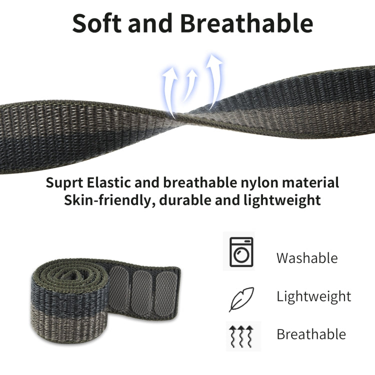 For Garmin Fenix 7 Hook And Loop Fastener Nylon Watch Band(Camouflage Green) by bashfashion