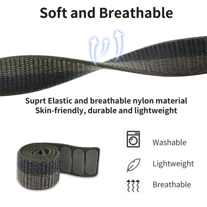 For Garmin Fenix 7 Hook And Loop Fastener Nylon Watch Band(Camouflage Green) by bashfashion