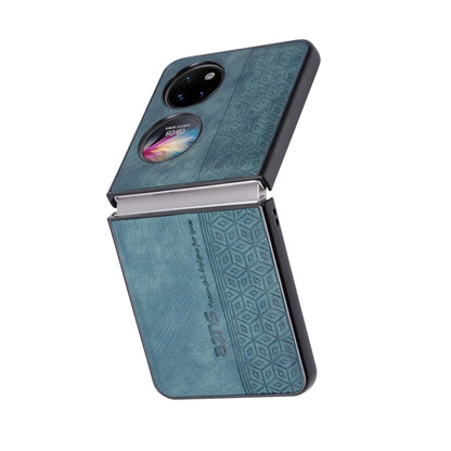 For Huawei Pocket S / P50 Pocket AZNS 3D Embossed Skin Feel Phone Case(Dark Green) by AZNS