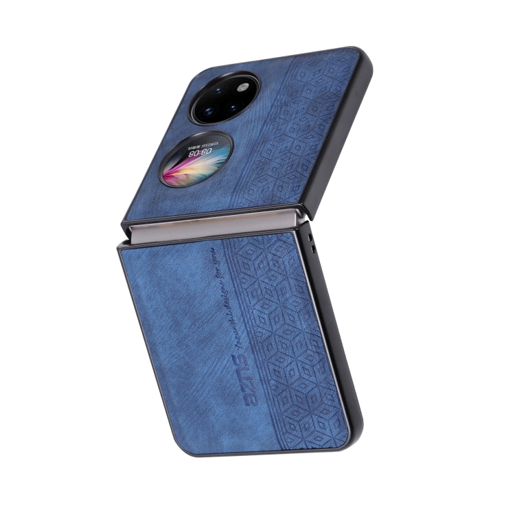 For Huawei Pocket S / P50 Pocket AZNS 3D Embossed Skin Feel Phone Case(Sapphire Blue) by AZNS
