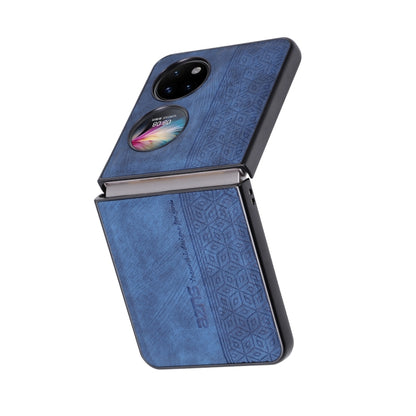 For Huawei Pocket S / P50 Pocket AZNS 3D Embossed Skin Feel Phone Case(Sapphire Blue) by AZNS
