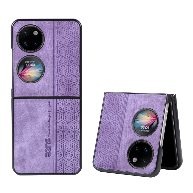 For Huawei Pocket S / P50 Pocket AZNS 3D Embossed Skin Feel Phone Case(Purple) by AZNS
