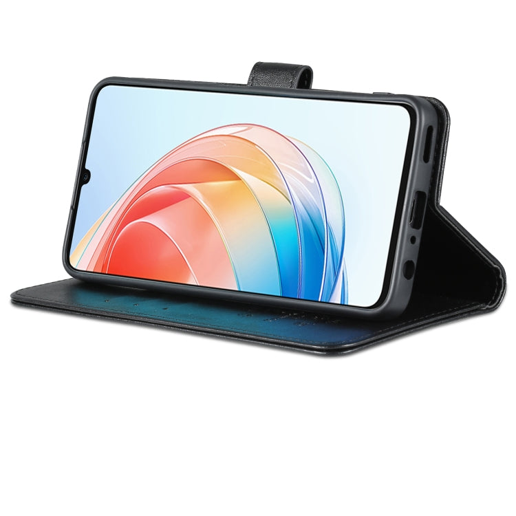 For Honor Play 40 Plus AZNS Sheepskin Texture Flip Leather Phone Case(Black) by AZNS