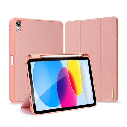 For iPad 2025 / 2022 DUX DUCIS Domo Series Magnetic Flip Leather Tablet Case(Pink) by DUX DUCIS