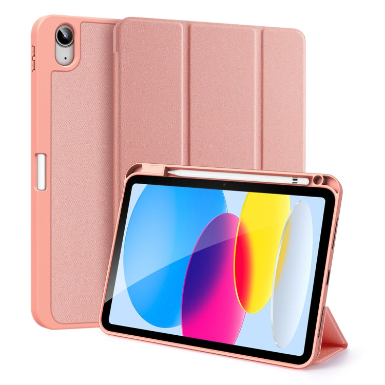 For iPad 2025 / 2022 DUX DUCIS Domo Series Magnetic Flip Leather Tablet Case(Pink) by DUX DUCIS