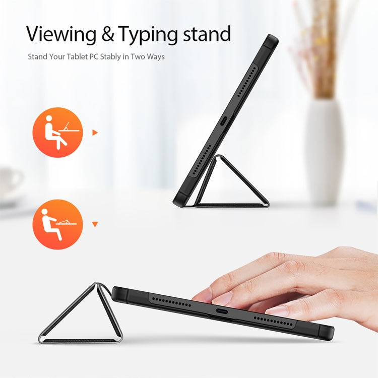 For Xiaomi Redmi Pad 10.61 DUX DUCIS Domo Series Magnetic Flip Leather Tablet Case(Black) by DUX DUCIS