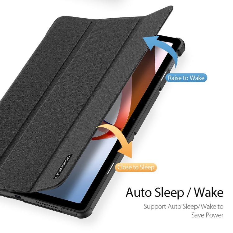 For Xiaomi Redmi Pad 10.61 DUX DUCIS Domo Series Magnetic Flip Leather Tablet Case(Black) by DUX DUCIS