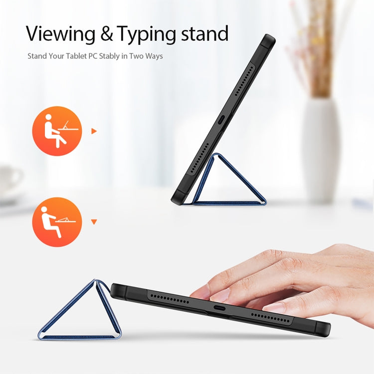 For Xiaomi Redmi Pad 10.61 DUX DUCIS Domo Series Magnetic Flip Leather Tablet Case(Blue) by DUX DUCIS