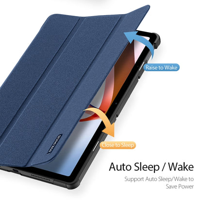 For Xiaomi Redmi Pad 10.61 DUX DUCIS Domo Series Magnetic Flip Leather Tablet Case(Blue) by DUX DUCIS