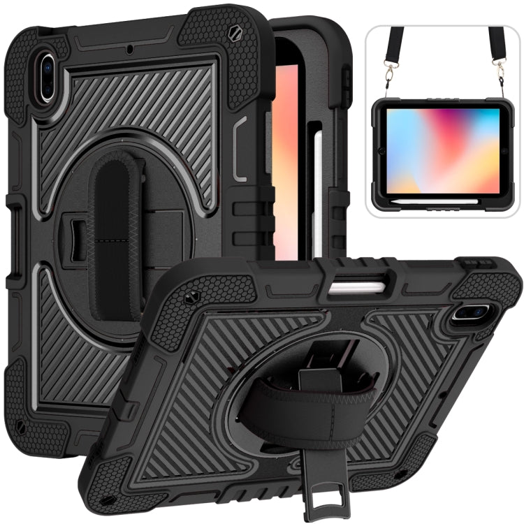 For iPad 2025 / 2022 360 Degree Rotation Shockproof Silicone + PC Tablet Case(Black) by bashfashion