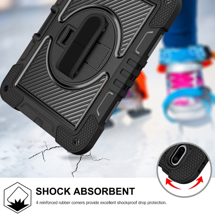For iPad 2025 / 2022 360 Degree Rotation Shockproof Silicone + PC Tablet Case(Black) by bashfashion