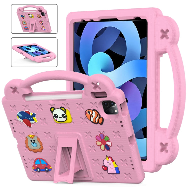 For iPad 2025 / 2022 Handle Kickstand Children EVA Shockproof Tablet Case(Pink) by bashfashion