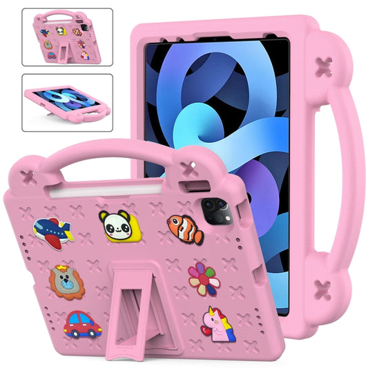 For iPad 2025 / 2022 Handle Kickstand Children EVA Shockproof Tablet Case(Pink) by bashfashion