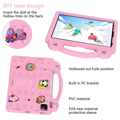 For iPad 2025 / 2022 Handle Kickstand Children EVA Shockproof Tablet Case(Pink) by bashfashion