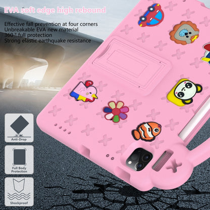 For iPad 2025 / 2022 Handle Kickstand Children EVA Shockproof Tablet Case(Pink) by bashfashion