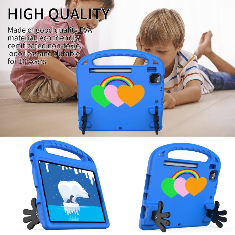 For iPad 2025 / 2022 Love Small Palm Holder EVA Tablet Case(Blue) by bashfashion