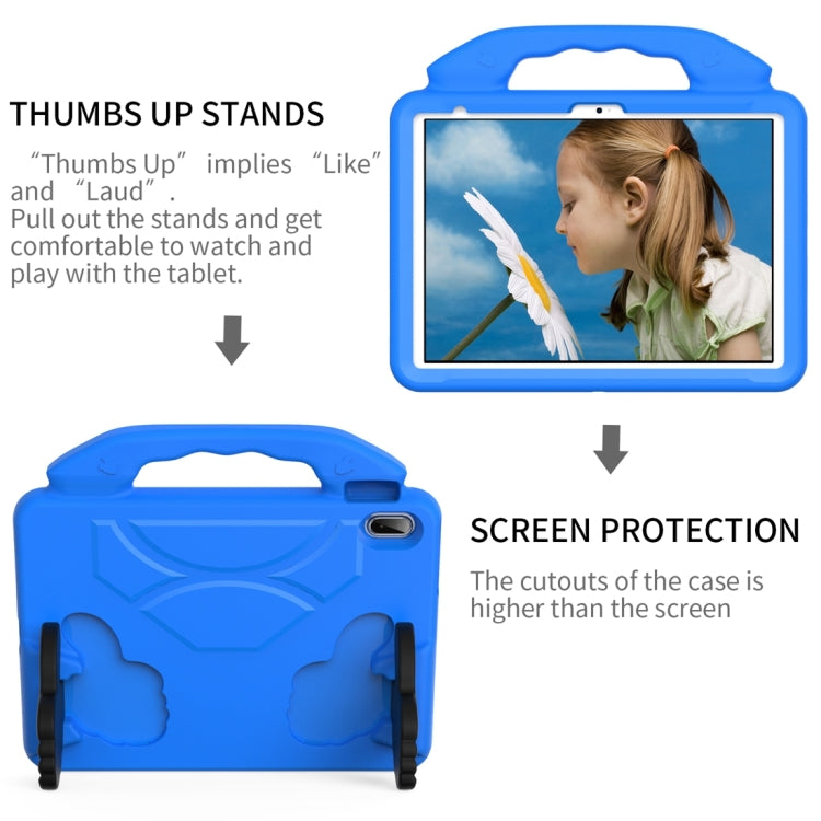 For iPad 2025 / 2022 Children EVA Shockproof Tablet Case with Thumb Bracket(Blue) by bashfashion