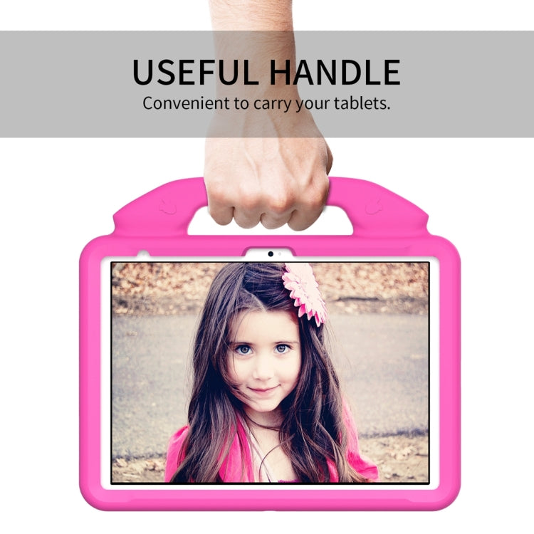 For iPad 2025 / 2022 Children EVA Shockproof Tablet Case with Thumb Bracket(Rose Red) by bashfashion