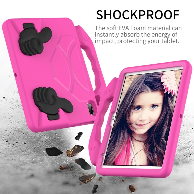 For iPad 2025 / 2022 Children EVA Shockproof Tablet Case with Thumb Bracket(Rose Red) by bashfashion