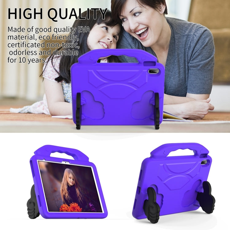 For iPad 2025 / 2022 Children EVA Shockproof Tablet Case with Thumb Bracket(Purple) by bashfashion