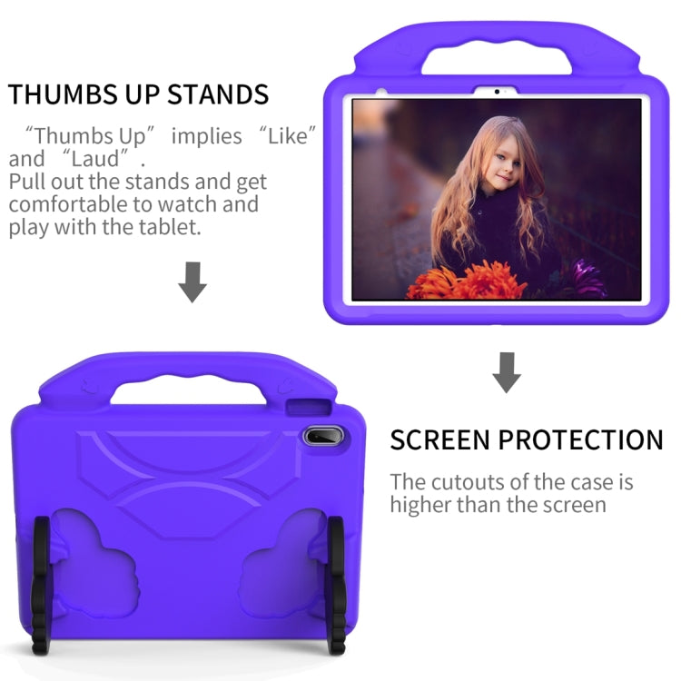 For iPad 2025 / 2022 Children EVA Shockproof Tablet Case with Thumb Bracket(Purple) by bashfashion