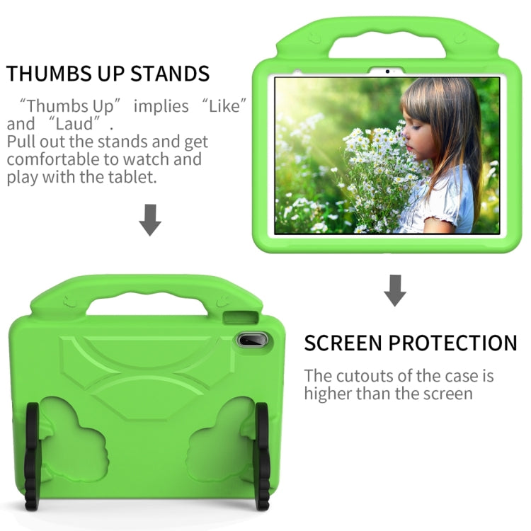 For iPad 2025 / 2022 Children EVA Shockproof Tablet Case with Thumb Bracket(Green) by bashfashion