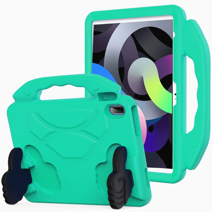 For iPad 2025 / 2022 Children EVA Shockproof Tablet Case with Thumb Bracket(Glacier Green) by bashfashion