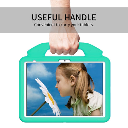 For iPad 2025 / 2022 Children EVA Shockproof Tablet Case with Thumb Bracket(Glacier Green) by bashfashion
