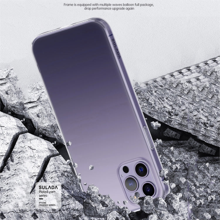 For iPhone 14 Pro SULADA Frosted Series Shockproof TPU Protective Case(Transparent) by SULADA