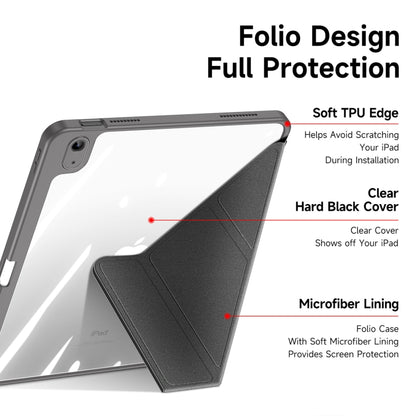 For iPad 2025 / 2022 DUX DUCIS Magi Series Smart Leather Tablet Case(Grey) by DUX DUCIS