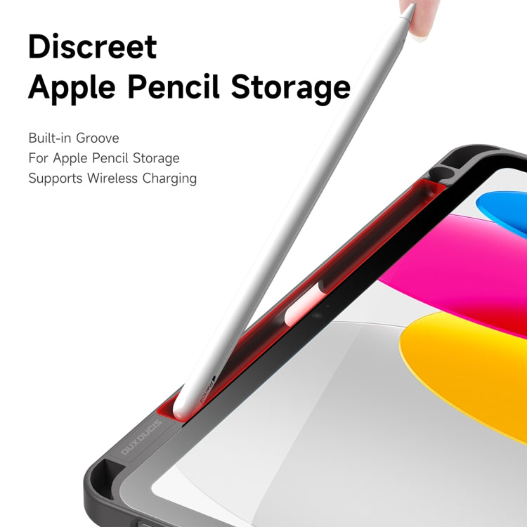 For iPad 2025 / 2022 DUX DUCIS Magi Series Smart Leather Tablet Case(Grey) by DUX DUCIS