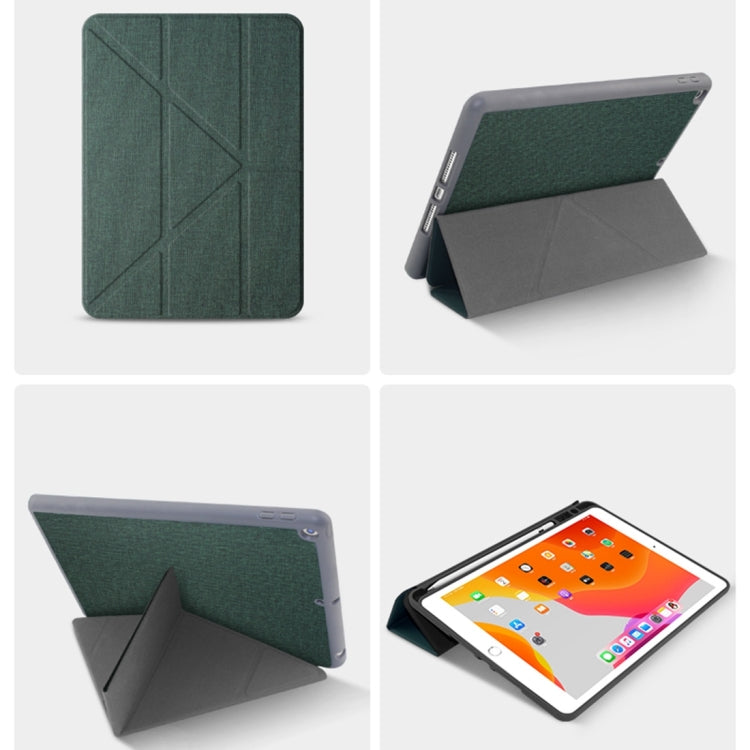 For iPad 2025 / 2022 Mutural Multi-fold Smart Leather Tablet Case(Black) by bashfashion