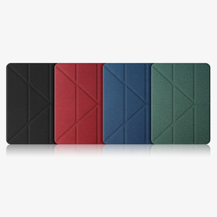 For iPad 2025 / 2022 Mutural Multi-fold Smart Leather Tablet Case(Black) by bashfashion