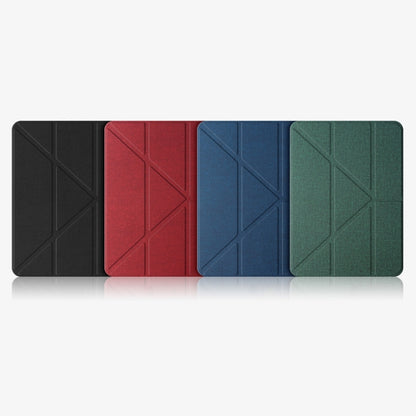 For iPad 2025 / 2022 Mutural Multi-fold Smart Leather Tablet Case(Black) by bashfashion