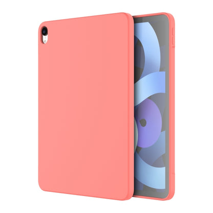 For iPad 2025 / 2022 Mutural Silicone Microfiber Tablet Case(Pink Orange) by bashfashion