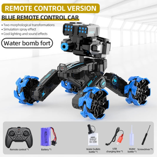 DM-528 Four-wheel Battle Blooming Tire Spray Remote Control Car, Specification:Single Control Water Bomb(Blue) by bashfashion