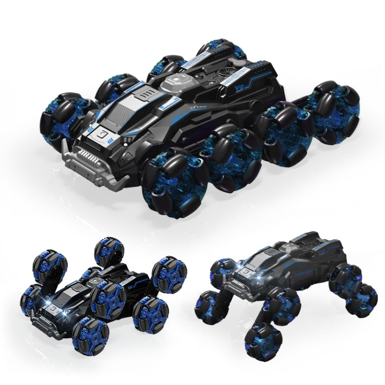DM-558 Eight Wheel Stunt Drift Spray Remote Control Car, Specification:Single Control(Blue) by bashfashion