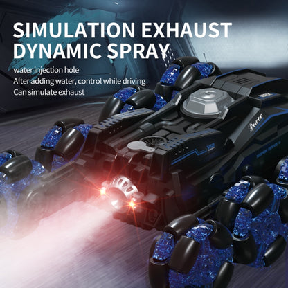 DM-558 Eight Wheel Stunt Drift Spray Remote Control Car, Specification:Single Control(Blue) by bashfashion