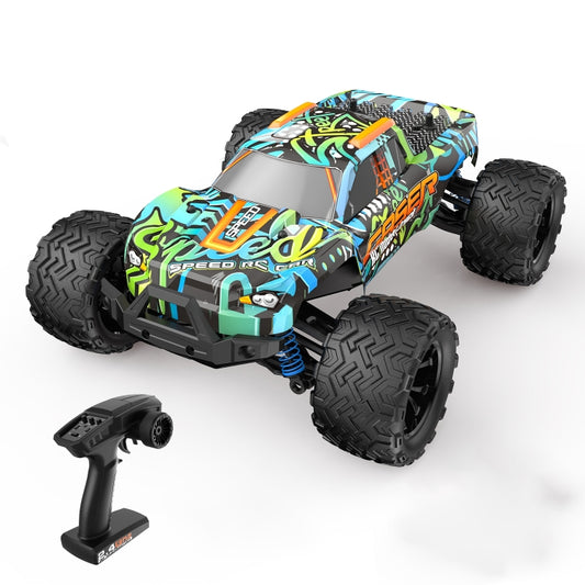 9000E 1:14 Full Scale Remote Control 4WD High Speed Car(Graffiti Blue) by bashfashion