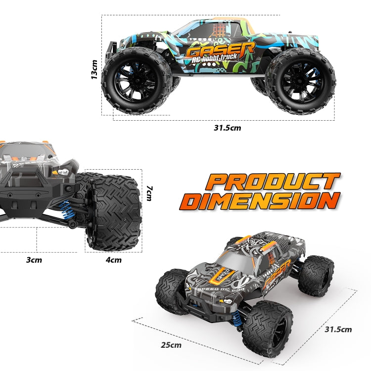 9000E 1:14 Full Scale Remote Control 4WD High Speed Car(Graffiti Blue) by bashfashion