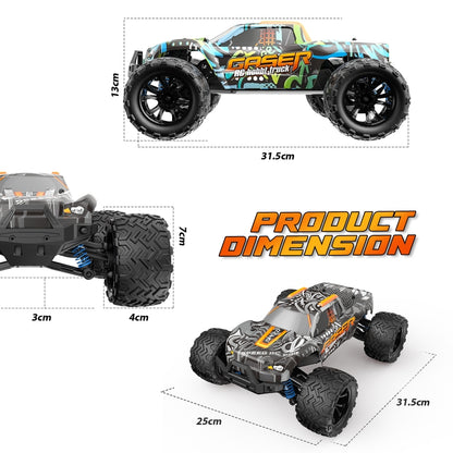 9000E 1:14 Full Scale Remote Control 4WD High Speed Car(Graffiti Blue) by bashfashion