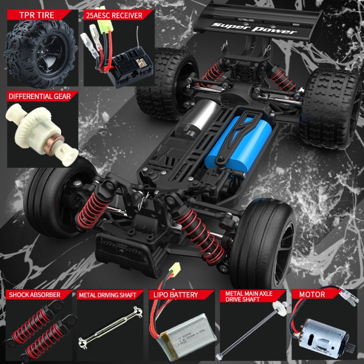 9306E 1:18 Full Scale Remote Control 4WD High Speed Car(Blue) by bashfashion