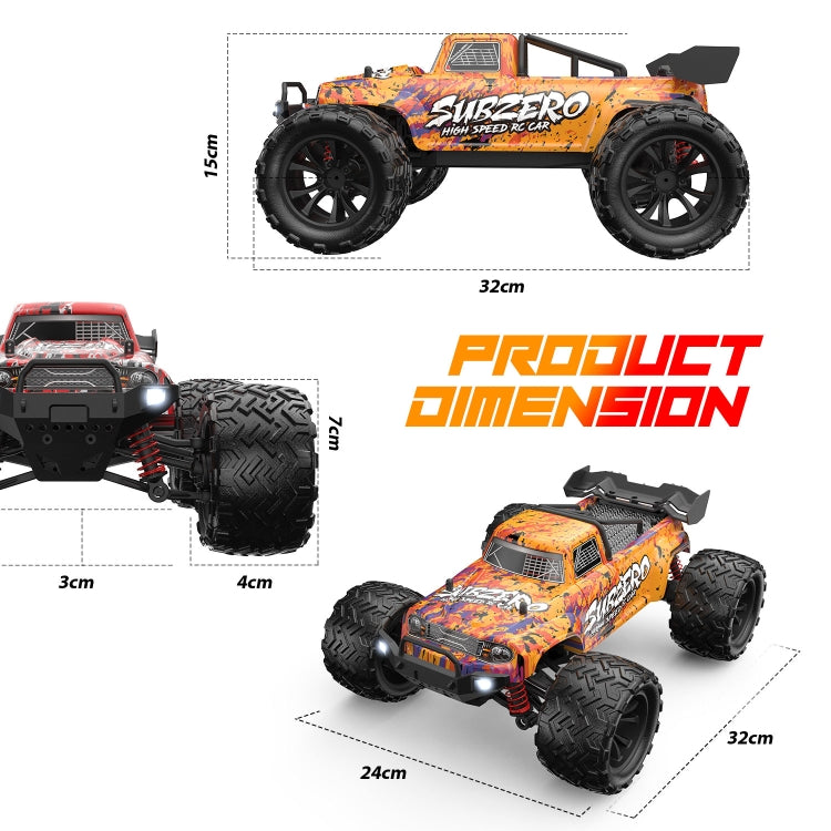 9500E 1:16 Full Scale Remote Control 4WD High Speed Car(Orange) by bashfashion