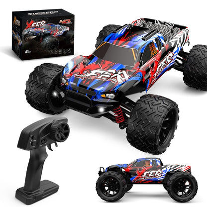 9501E 1:16 Full Scale Remote Control 4WD High Speed Car(Red) by bashfashion