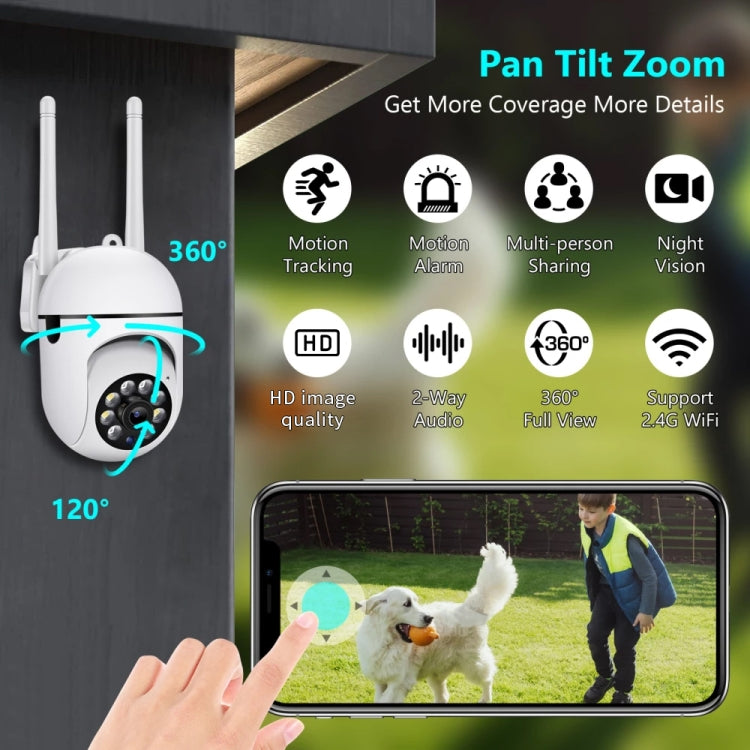 A7 1080P HD Wireless WiFi Smart Surveillance Camera Support Night Vision / Two Way Audio without Memory by bashfashion