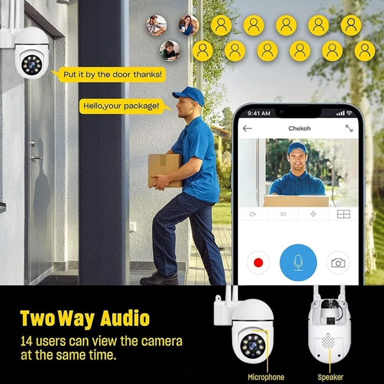 A7 1080P HD Wireless WiFi Smart Surveillance Camera Support Night Vision / Two Way Audio with 16G Memory by bashfashion
