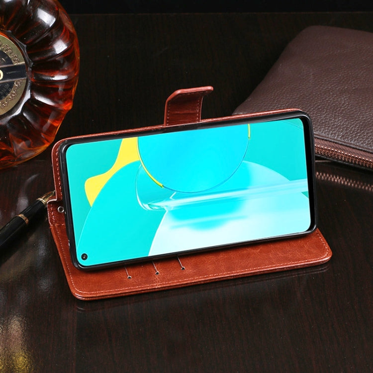 For Huawei Honor 30S idewei Crazy Horse Texture Horizontal Flip Leather Case with Holder & Card Slots & Wallet(White) by idewei