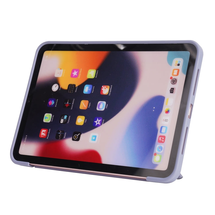 For iPad 2025 / 2022 Millet Texture PU + Silicone 3-folding Leather Tablet Case(Black) by bashfashion