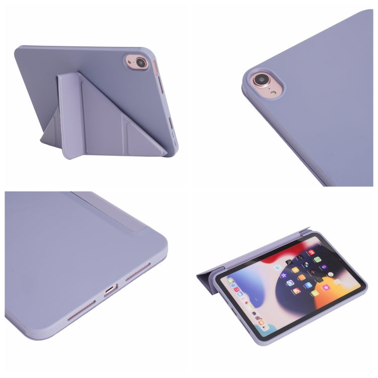 For iPad 2025 / 2022 Millet Texture PU + Silicone 3-folding Leather Tablet Case(Black) by bashfashion