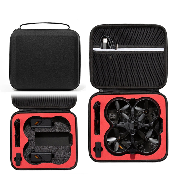 For DJI Avata Drone Body Square Shockproof Hard Case Carrying Storage Bag, Size: 28 x 23 x 10cm(Black + Red Liner) by bashfashion